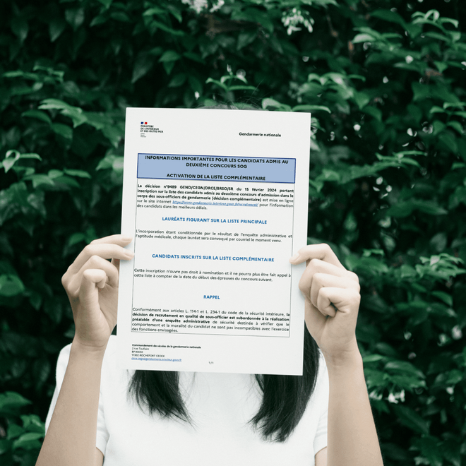 Image de : La liste complémentaire du concours SOG interne de septembre 2023 activée